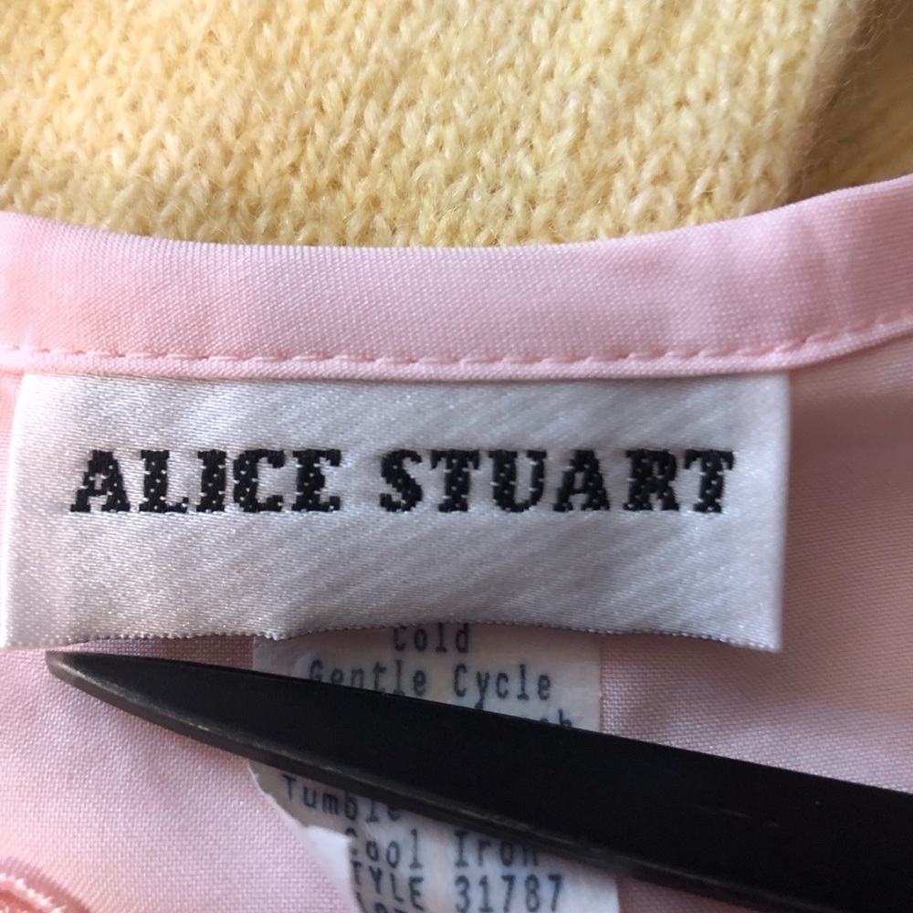 Vintage Pink Shell by Alice Stuart Size Large - Picture 5 of 7